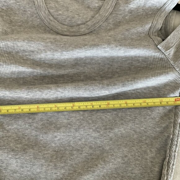 Helmut Lang - Open Cold Shoulder, Runched Side Short Gray Bodycon Dress - Size M - Picture 4 of 10